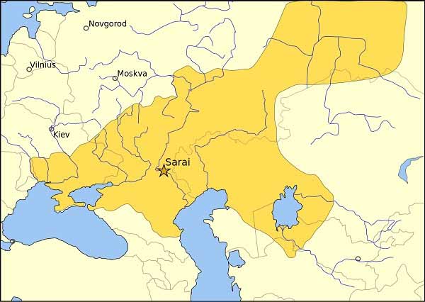 Золотая Орда в 1389 году при Тахтамыш-хане.