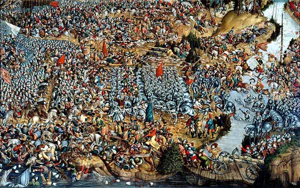 Битва под Оршей, полотно неизвестного автора. Русско-литовская война (1512—1522)