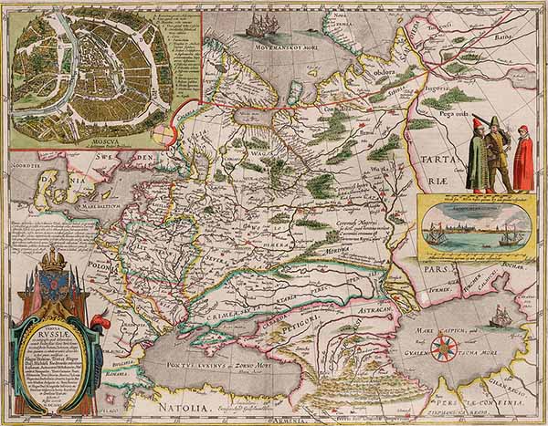 Карта Фёдора Годунова, изданная Герритсом в Амстердаме