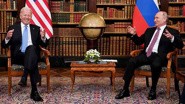 Встреча президентов США и РФ в Женеве 16.06.2021.
