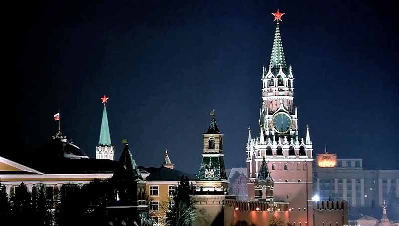 Новогоднее обращение к гражданам россии на фоне Кремля